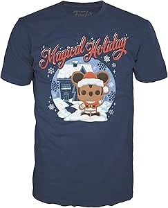 Funko Boxed Tee: Disney Holiday - Santa Mickeyickey - Medium - T-Shirt - Clothes - Gift Idea - Short Sleeve Top for Adults Unisex Men and Women - Official Merchandise Fans Multicolour