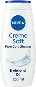 NIVEA Care Shower Creme Soft (250 ml) Enriched with Almond Oil, Moisturising Gel Body Wash, Skin Moisturiser with Mild Scent