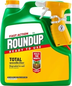 Roundup Fast Action Weedkiller, Ready to Use, Manual Spray, 3 Litre