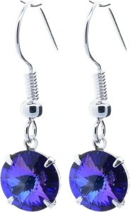 pewterhooter Women's Designer Crystal Earrings in Elegant Gift Box