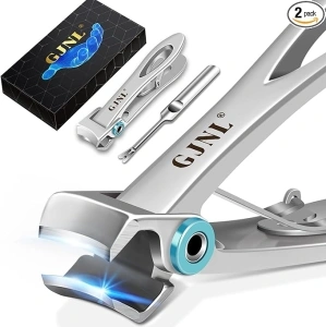 Nail Clippers for Men Thick Nails - Gifts for Men Presents for Dad, 16mm Wide Jaw Opening Toenail Clippers for Seniors Nails Cutter Sharp Extra Large Heavy Duty Toesnail Clippers