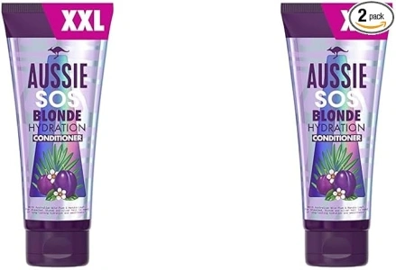 Aussie Blonde and Silver Vegan Hair Conditioner, XXL VALUE PACK With Australian Wild Plum & Manuka Leaf, 340 ml (Pack of 2)