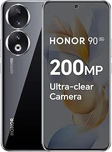 HONOR 90 Smartphone 5G, 200MP Triple Camera, 6,7” Curved AMOLED 120Hz Display, 8GB+256GB, 5000mAh Battery, SuperCharge 66 W, Dual SIM, Android 13, Midnight Black