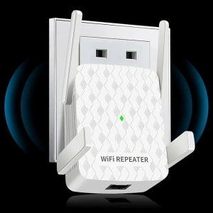 MEETOWN WiFi Extender, 300M WiFi Extender Booster with LAN Ethernet Port, 2.4G Long Range Signal Amplifier Wifi Repeater Easy Setup, Ultraxtendee Coverage up to 200m², 35 Devices, 99% Router