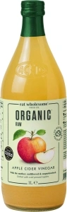 Eat Wholesome Organic Apple Cider Vinegar - Raw, Unpasteurised, Unfiltered, Award-Winning - In Box, 1L