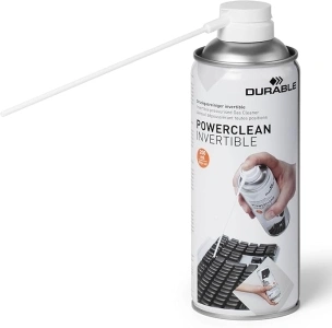 Durable POWERCLEAN Strong HFC-Free Invertible Air Duster, Electronics Safe PC and Keyboard Canned Air Cleaner, Compressed Spray Can, 200ml