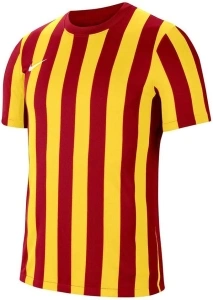 NIKE Men's Men's Striped Short-Sleeve Soccer Jersey Red/Yellow Short