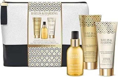 Baylis & Harding Sweet Mandarin & Grapefruit Luxury Wash Bag Gift Set - Vegan Friendly (Pack of 1)