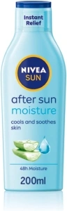 NIVEA SUN After Sun Moisturising Soothing Lotion (200ml), Cooling NIVEA After Sun, Naturally Soothing After Sun Cream with 24 Hour Effectiveness, Aftersun Aloe Vera