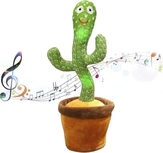 seOSTO Dancing Cactus Toy Repeat What You Say, Talking Cactus Toy Singing Cactus Mimic Toy Baby Toys for Year Old Boys Girls Kids Gifts, Baby Encourage Speech Toys