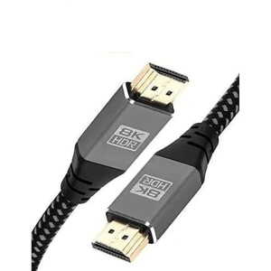 IBRA 2.1 HDMI Cable 8K Ultra High-Speed 48Gbps Lead Supports 8K@60HZ, 4K@120HZ, 4320p, Compatible with Fire TV, 3D Support, Ethernet Function, 8K UHD, 3D-Xbox PlayStation PS3 PS4 PC etc- 3M