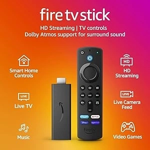 Amazon Fire TV Stick, Alexa Voice Remote, TV controls and access to hundreds of thousands of films and TV episodes