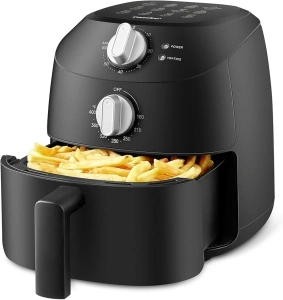 Midea Air Fryer, 1150 Watt, 2 L, Temperature Control, Timer, Indicator Light, BPA-Free, Black