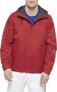 Tommy Hilfiger Men's Waterproof Breathable Hooded Jacket Raincoat