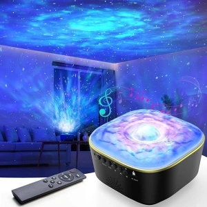 Bozhihong Galaxy Projector, Star Projector Night Light with Remote Control/Timer Function/Built-in Music, Light Projector with 8 Lighting Modes for Kids Baby Adults Bedroom Decor/Party/Gift(Black)