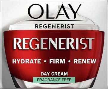 Olay Regenerist 3 Point Face Cream with Hyaluronic Acid, Fragrance Free, 50 ml