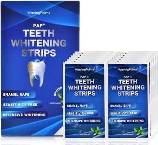 Ninoclar Teeth whitening Strips，28 Non-Sensitive Whitening Strips，Peroxide Free Teeth Whitening Strips，14 Treatments for Teeth whitening, Professional and Safe Teeth whitening Strips (28)