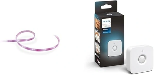 Philips Hue Lightstrip Plus v4 [2 m] White & Colour Ambiance Smart LED Kit with Bluetooth + Lightstrip Plus v4 [2 m] White & Colour Ambiance Smart LED Kit