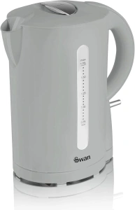 Swan SK18121GRYN Jug Kettle with Rapid Boil, Detachable Filter, 1.7L, 2200W, Grey