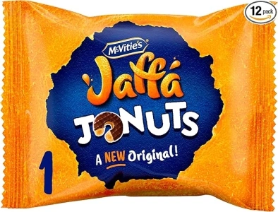 McVitie's Jaffa Cakes Original Jaffa Jonuts Biscuits, Individually Wrapped, 43 g (Pack of 12)