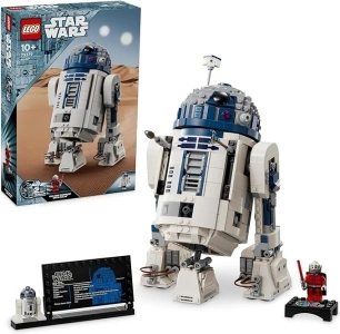 LEGO Star Wars R2-D2 Model Set, Buildable Toy Droid Figure for 10 Plus Year Old Boys & Girls, with Darth Malek Minifigure and Decoration Plaque, Father's Day Treat, Memorabilia Gift 75379