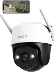 Imou 2024 New 2K Security Camera Outdoor with AI Human/Vehicle Detecion, 360° PTZ WiFi Home IP CCTV Camera Systems Wireless 30m Color Night Vision, Auto Tracking,Siren,2-way Audio,IP66,Work with Alexa