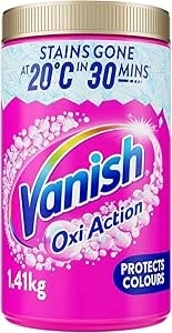 Vanish Gold Oxi Action Laundry Booster & Stain Remover Powder for Colours 1.41 Kg, Back to School, Removes School Stains in Just 30 Minutes, Keeps Colours Bright, Safe on School Uniforms