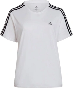 adidas Women's Essentials Slim 3-Stripes T-Shirt (Plus Size) T-Shirt