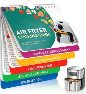 Air Fryer Cookbook Magnetic Cheat Sheet Set Air Fryer Cooking Times Chart Air Fryer Magnetic Cheat Sheet Set Cooking Times Chart Recipes Reference Guide