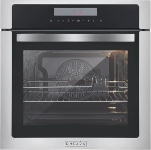 Empava Electric Oven, Built In Oven 72L, Electric Oven Built In, Ovens Electric Built In 12 Functions, Installed Ovens 60cm, Single Oven, Built In Ovens Electric with Fan and Grill-Stainless Steel