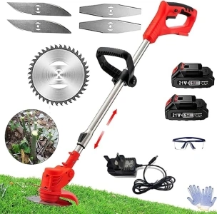 Strimmer, Cordless Strimmer, Cordless Grass Trimmer, Cordless Lawnmower, Cordless Mowers & Outdoor Power Tools,The 3-pound Ultra-Lightweight, Making Gardening Tasks Easier to Complete.…