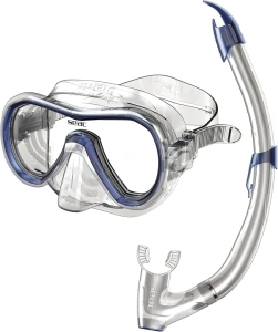 SEAC Unisex Youth BIS Giglio MD Set with Underwater Mask and Snorkel with Water Drain Valve