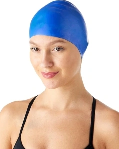 Amazon Basics Unisex Wrinkle-Free Silicone Swim Caps