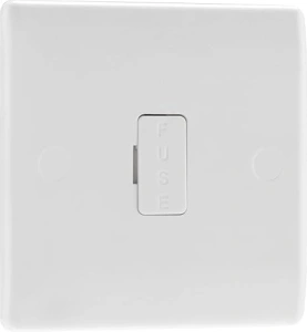 BG Electrical 854-01 Unswitched Fused Connection Unit, 13 Amp, White