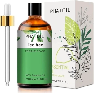 PHATOIL Tea Tree Essential Oil 100ML, Pure Premium Grade Tea Tree Essential Oils for Diffuser, Humidifier, Aromatherapy, Candle Making