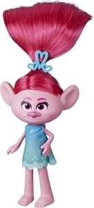 DreamWorks Trolls Stylin' Poppy Fashion Doll with Removable Dress and Hair Accessory, Inspired by Trolls World Tour, Girls 4 Years and Up