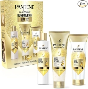 Pantene Molecular Bond Repair Gift Set: Shampoo, Conditioner, Treatment