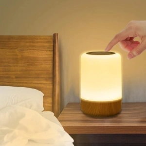 Görvitor Touch Lamp, Wireless Dimmable Touch Night Light Lamp with 8 RGB Color Changing & 3 Modes, LED Bedside Lamp for Bedroom, Baby Nursery, Nightstand