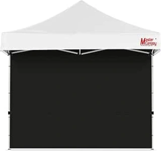 MasterCanopy Instant Gazebo Sidewall Panels Sunwall for 3x3M Pop Up Gazebo Tent,1 Pack (3x3M,Black)