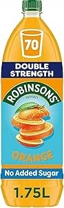 Robinsons Double Strength Orange No Added Sugar Squash 1.75L