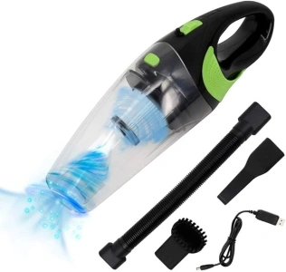 Fey Handheld Vacuums - Car Vacuum Cleaner Cordless,7000Pa Powerful USB Charge Handheld Vacuum Cleaner,Portable Dust Hand Vacuum Buster Cleaner for Car and Home Cleaning, Wet & Dry Use