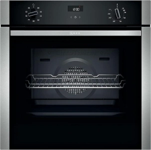 NEFF B1ACE4HN0B N50, Built-in Single Oven with Circotherm and Cliprails, Stainless Steel