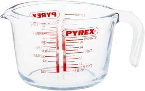 Pyrex Glass Measuring Jug, Transparent, 1 Litre