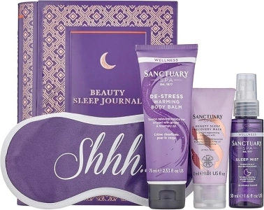 Sanctuary Spa Beauty Sleep Journal Gift Set, Vegan, Wellness Gift for Her, Gift For Women, Womens Gift Sets, Self Care Gift