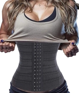 Bafully Womens Waist Trainer Corset Slimming Body Shaper Tummy Control Girdle Band Steel Boned Underwear