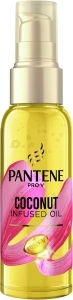 Pantene Pro-V Coconut Infused Hair Oil, 100ml, For Dry, Damaged Hair, Leave-In Conditioner for Curly Hair