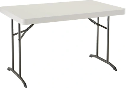 Lifetime 80568 Commercial Folding Table, Almond, 4 ft