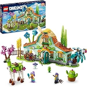 LEGO DREAMZzz 2in1 Stable of Dream Creatures Set, Fantasy Farm Toy with Deer Figure That Can Be Built in 2 Ways, Includes 4 TV Show Minifigures, Mythical Animal Playset for Kids, Girls, Boys 71459