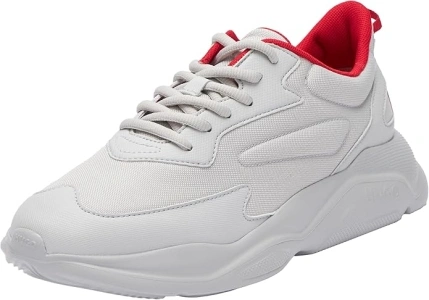 HUGO Mens Leon Runn Running-Inspired Trainers with Contrast Details Size