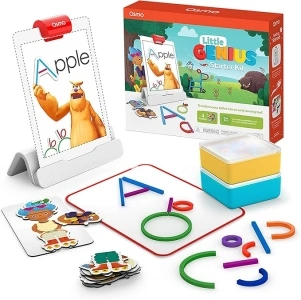 Osmo - Little Genius Starter Kit for iPad - 4 Educational Learning Games - Ages 3-5 - Phonics and Creativity - (Osmo - iPad Base Included)